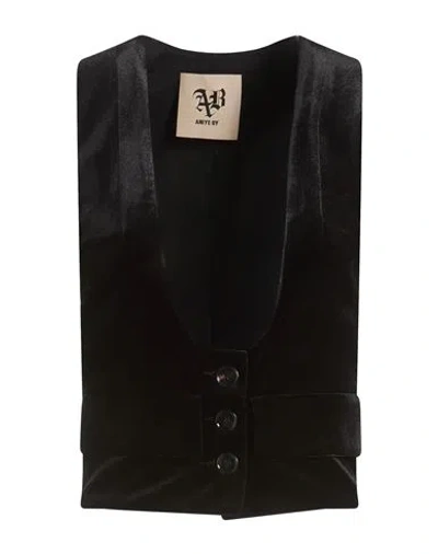 Aniye By Woman Tailored Vest Black Size Xs Polyester, Elastane