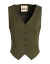Aniye By Woman Tailored Vest Military Green Size 6 Polyester, Viscose, Elastane In Multi