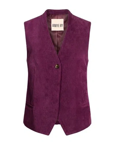 Aniye By Woman Tailored Vest Plum Size 4 Cotton In Multi