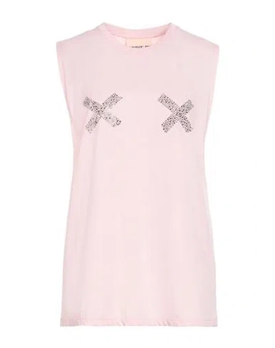 Aniye By Woman Tank Top Light Pink Size 10 Cotton In Pink