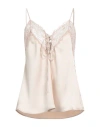Aniye By Woman Top Beige Size 4 Polyester, Polyamide