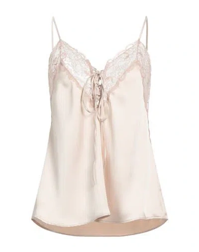 Aniye By Woman Top Beige Size 4 Polyester, Polyamide