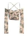 Aniye By Woman Top Beige Size 8 Polyester, Elastane In Beige