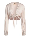 Aniye By Woman Top Beige Size 8 Polyester, Elastane