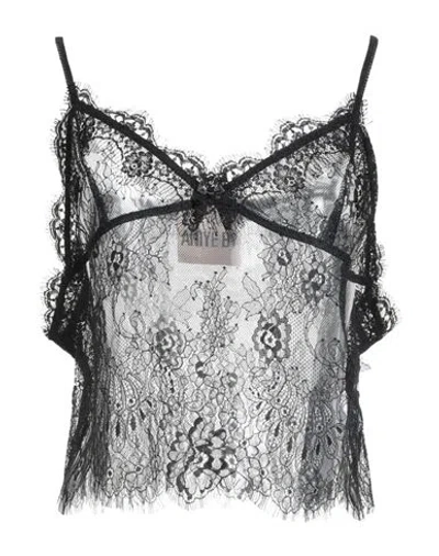 Aniye By Woman Top Black Size 6 Polyamide, Cotton