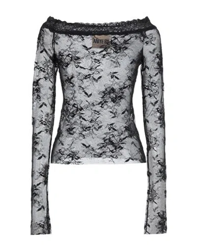 Aniye By Woman Top Black Size 6 Polyamide, Elastane