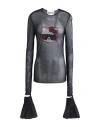 Aniye By Woman Top Black Size 10 Polyamide, Elastane, Polyester In Black