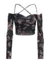 Aniye By Woman Top Black Size 6 Polyester, Elastane