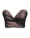 Aniye By Woman Top Black Size 6 Polyester, Elastane In Brown
