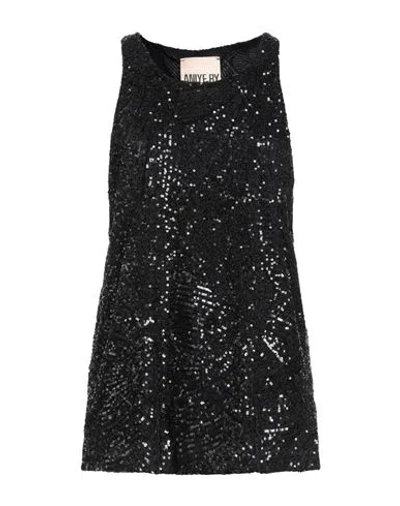 Aniye By Woman Top Black Size 8 Polyester, Elastane