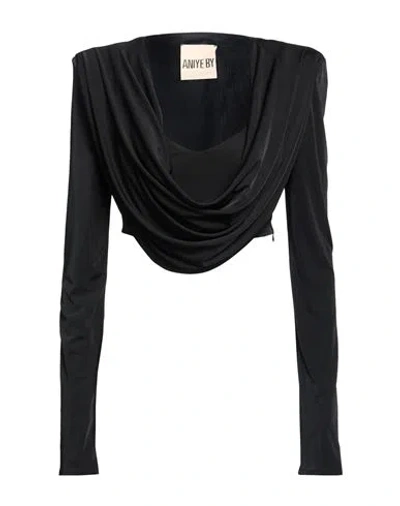 Aniye By Woman Top Black Size 8 Polyester, Elastane