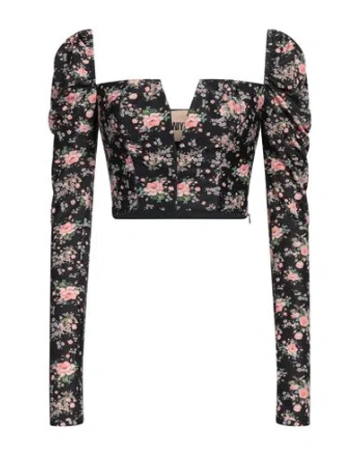 Aniye By Woman Top Black Size 8 Polyester, Elastane