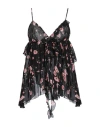 Aniye By Woman Top Black Size 8 Viscose In Black