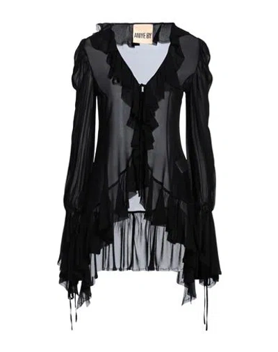 Aniye By Woman Top Black Size 8 Viscose In Black