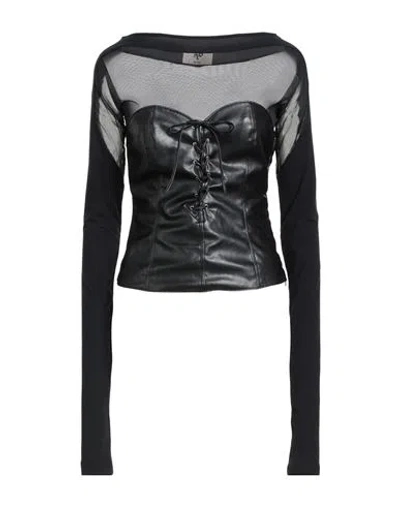 Aniye By Woman Top Black Size L Polyester, Polyamide, Elastane