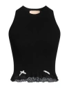 Aniye By Woman Top Black Size L Viscose, Polyester, Cotton