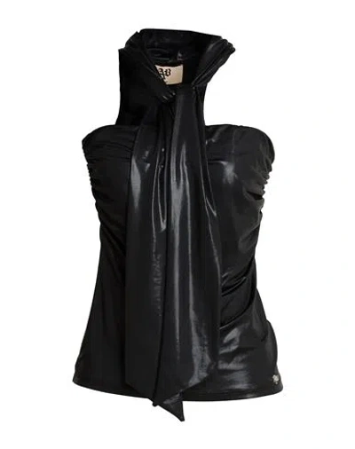 Aniye By Woman Top Black Size M Polyester, Elastane
