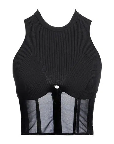 Aniye By Woman Top Black Size Xs Viscose, Polyamide, Elastane In Black
