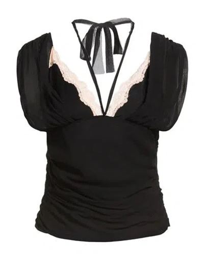 Aniye By Woman Top Black Size Xxs Viscose, Polyamide