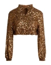 Aniye By Woman Top Bronze Size 6 Polyester, Elastane In Yellow