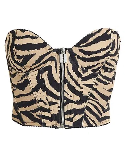 Aniye By Woman Top Camel Size 4 Polyester, Elastane In Neutral