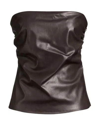 Aniye By Woman Top Dark Brown Size S Polyester