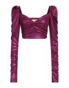 Aniye By Woman Top Fuchsia Size 4 Polyamide, Elastane, Metallic Fiber In Pink