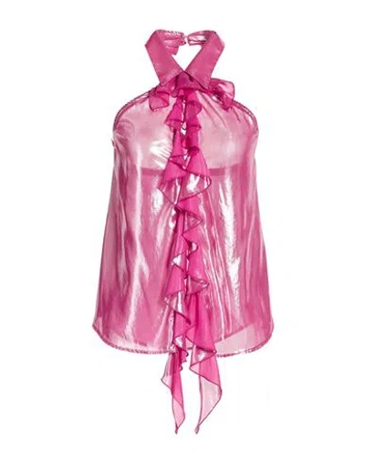 Aniye By Woman Top Fuchsia Size 8 Polyester In Pink