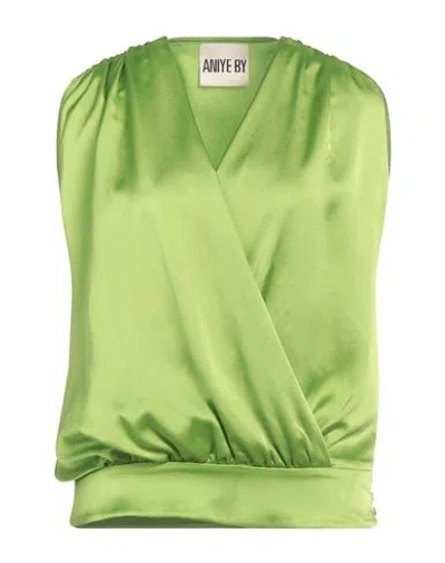Aniye By Woman Top Green Size 8 Polyester
