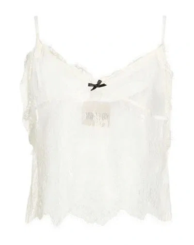 Aniye By Woman Top Ivory Size 8 Polyamide, Cotton In White