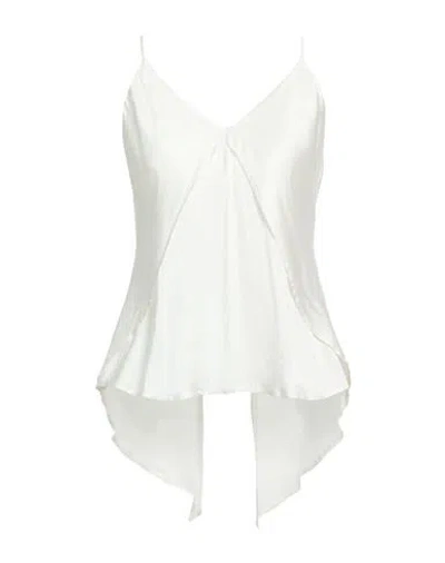 Aniye By Woman Top Ivory Size 8 Viscose In Animal Print