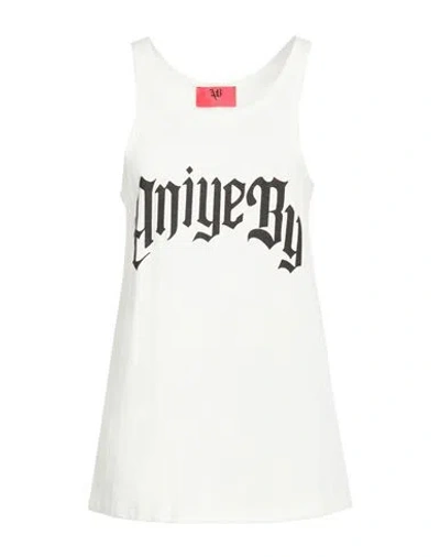 Aniye By Woman Top Ivory Size M Cotton In White