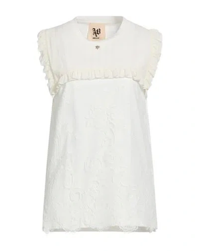 Aniye By Woman Top Ivory Size S Cotton, Polyamide, Polyester In White