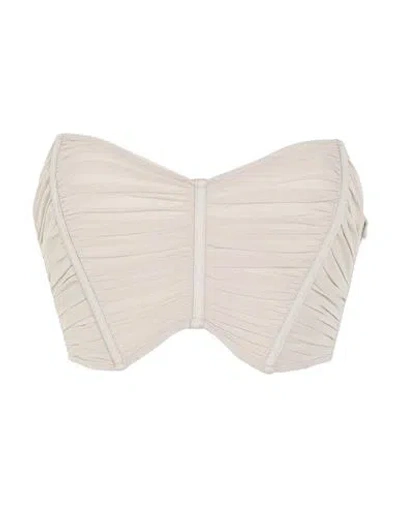 Aniye By Woman Top Light Grey Size 4 Polyamide In White