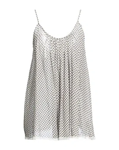 Aniye By Woman Top Light Grey Size S Cotton In Black