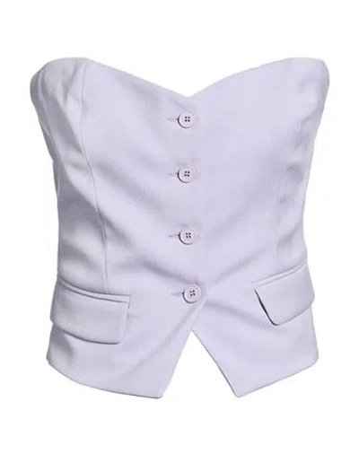 Aniye By Woman Top Lilac Size 10 Polyester, Viscose, Elastane In Purple