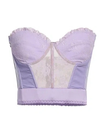 Aniye By Woman Top Lilac Size 4 Viscose In Purple