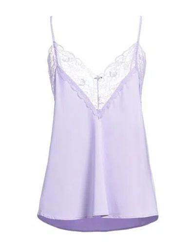 Aniye By Woman Top Lilac Size 8 Polyester, Elastane, Polyamide In Purple