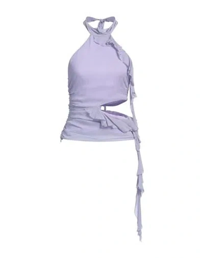 Aniye By Woman Top Lilac Size 8 Viscose In Purple