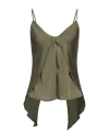 Aniye By Woman Top Military Green Size 2 Viscose