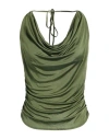 Aniye By Woman Top Military Green Size 6 Viscose