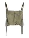 Aniye By Woman Top Military Green Size 8 Viscose In Green