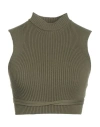 Aniye By Woman Top Military Green Size M Viscose, Polyester In Green
