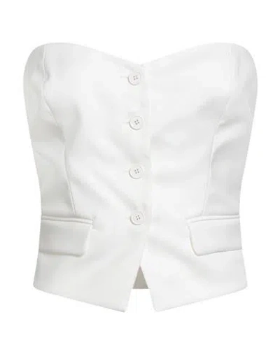 Aniye By Woman Top Off White Size 8 Polyester, Viscose, Elastane