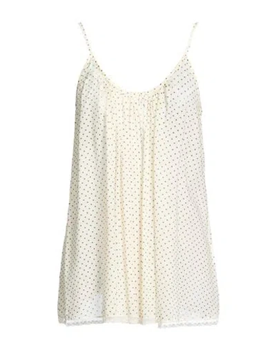 Aniye By Woman Top Pastel Yellow Size S Cotton In White