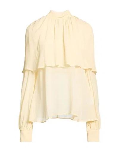 Aniye By Woman Top Pastel Yellow Size Xxs Viscose In Neutral
