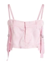 Aniye By Woman Top Pink Size 4 Viscose In Pink