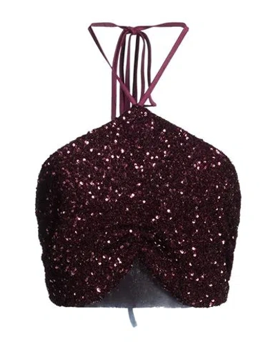 Aniye By Woman Top Plum Size L Polyester, Elastane In Brown