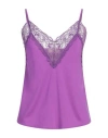 Aniye By Woman Top Purple Size 4 Polyester, Elastane, Polyamide