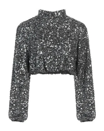 Aniye By Woman Top Silver Size 8 Polyester, Elastane